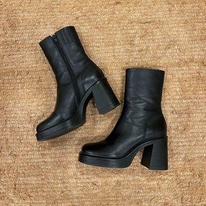 Steve Madden Fantasie calf Boots Black Leather